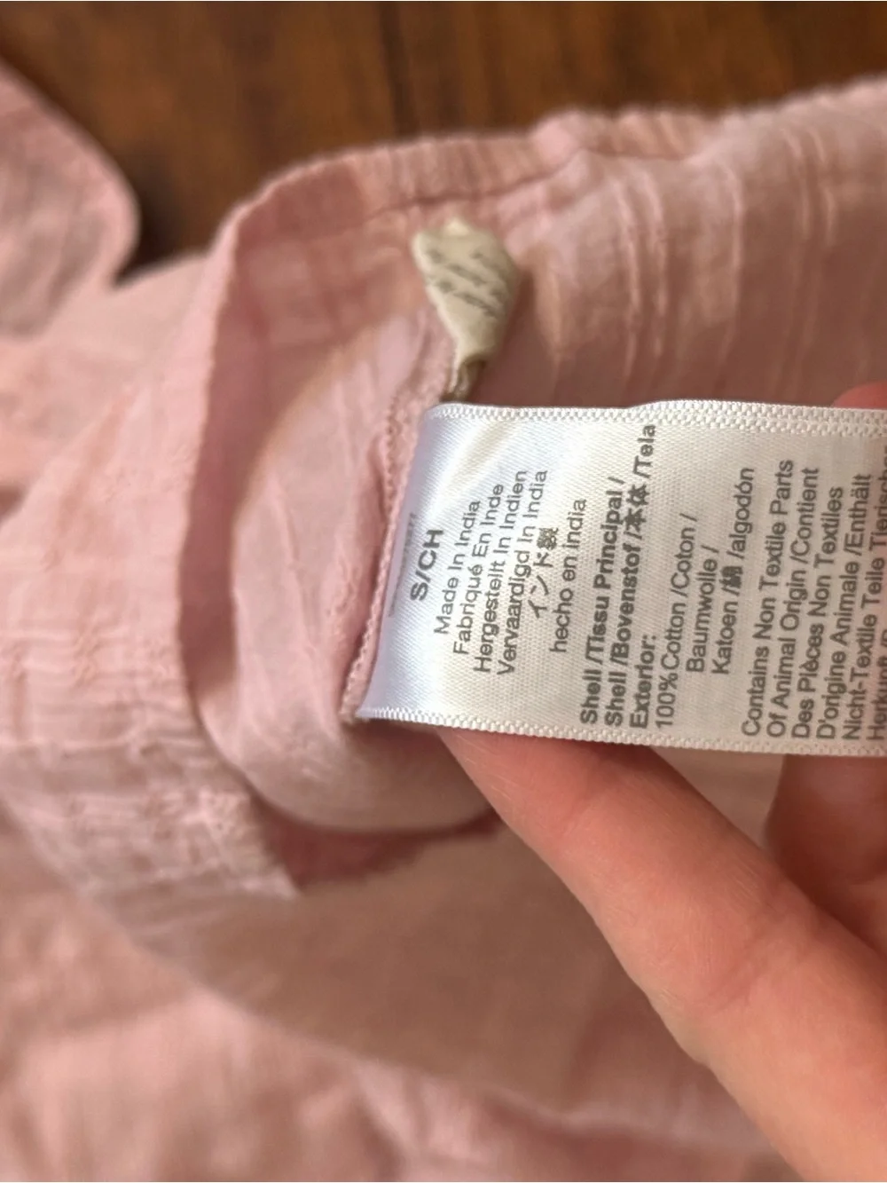 Madewell Courtyard Flutter Pink Button-Front Puff-Sleeve Blouse Top Capsule | S